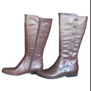 Born Sage Tall Riding Boots Walnut Brown Leather Size 7 New With Tags